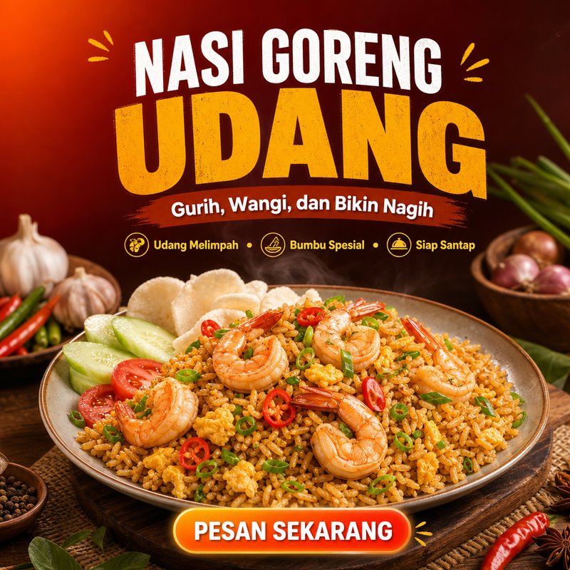 Nasi goreng — dibuat dengan AI generate gambar gAdtra