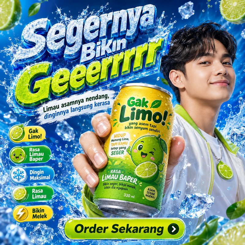 Poster promosi produk square 1 1 1024x1024 gay — dibuat dengan AI generate gambar gAdtra