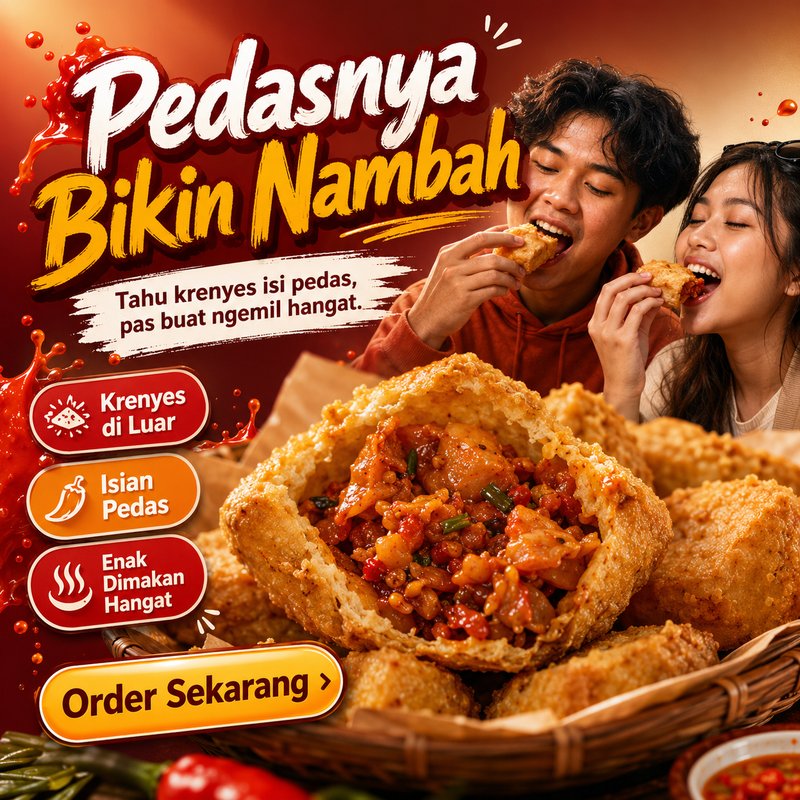 Tahu jontor krenyes — dibuat dengan AI generate gambar gAdtra
